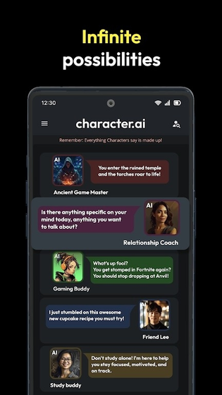Character AI - 与智能角色开启沉浸式对话 Hero图
